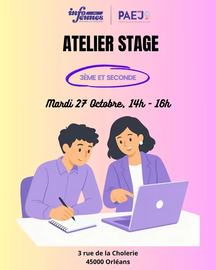 Visuel de l’événement « Atelier stages 3e et 2nde »