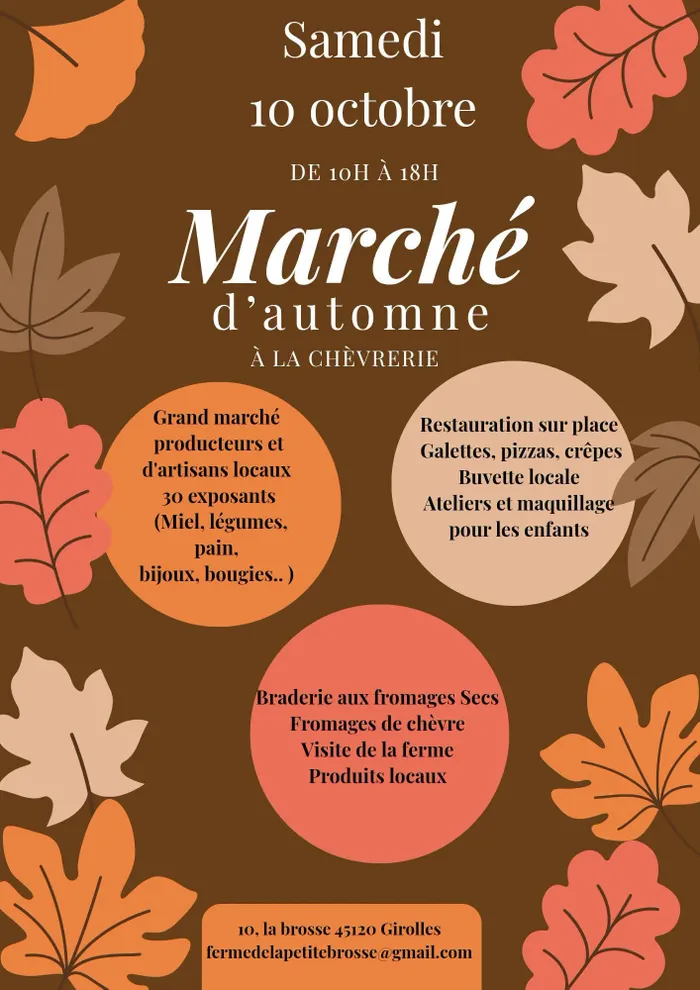 Visuel de l’événement « Marché d'automne à la Chèvrerie »