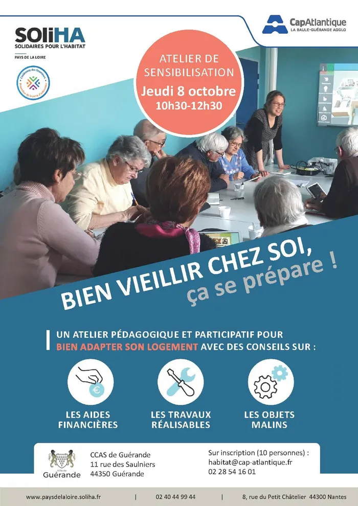 Visuel de l’événement « Semaine Bleue - Atelier SOLIHA : Bien vieillir chez soir, ça se prépare ! »