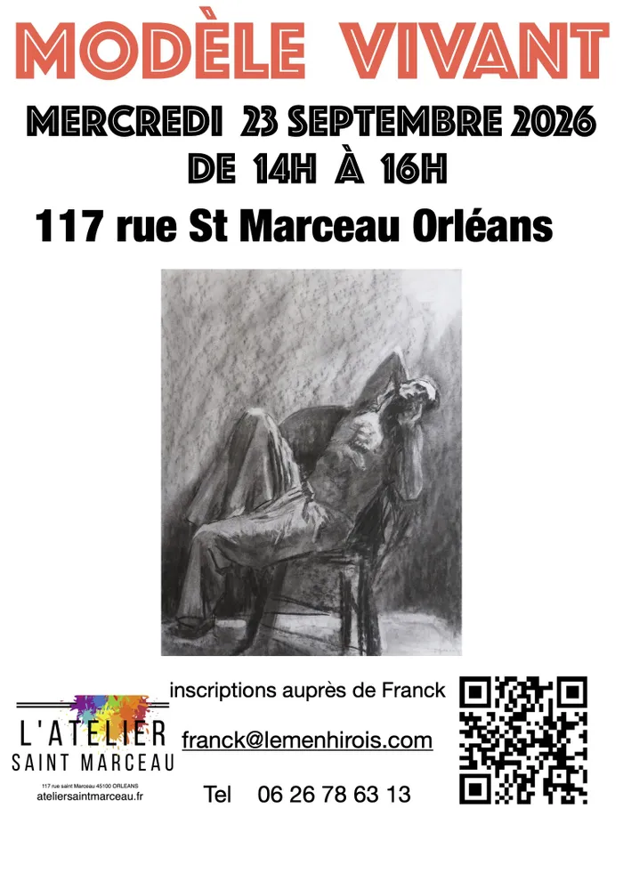 Visuel de l’événement « dessin d'après modèle vivant »