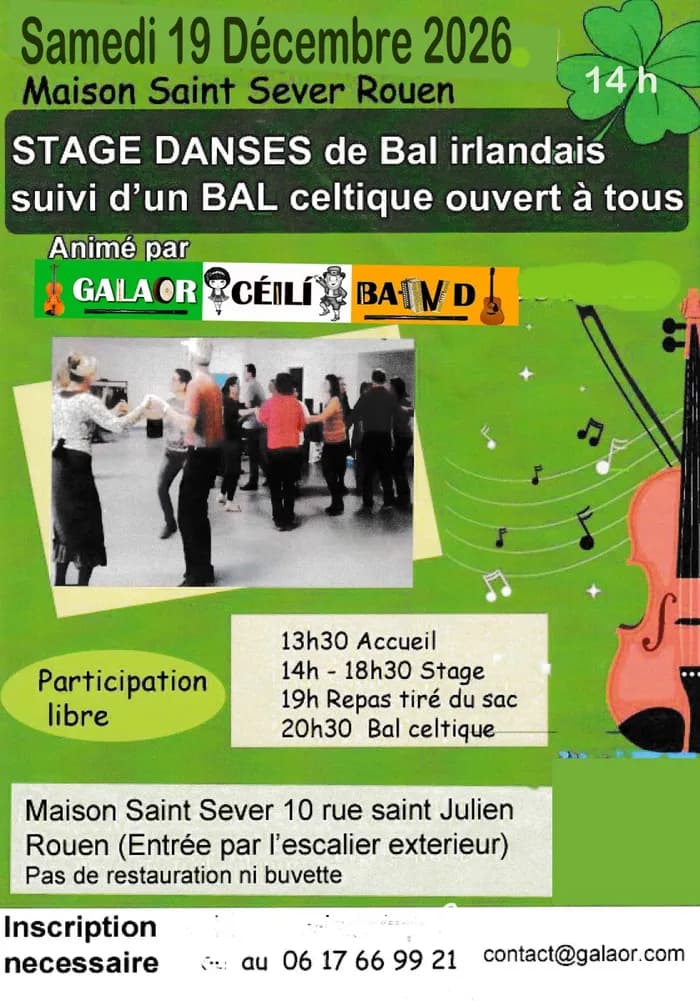 Visuel de l’événement « Stage de danses irlandaises et bal celtique »