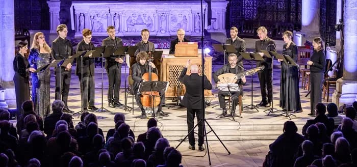 Visuel de l’événement « Schein, Schütz, Telemann, Bach – Ein Barockkonzert par L'Ensemble Jacques Moderne »