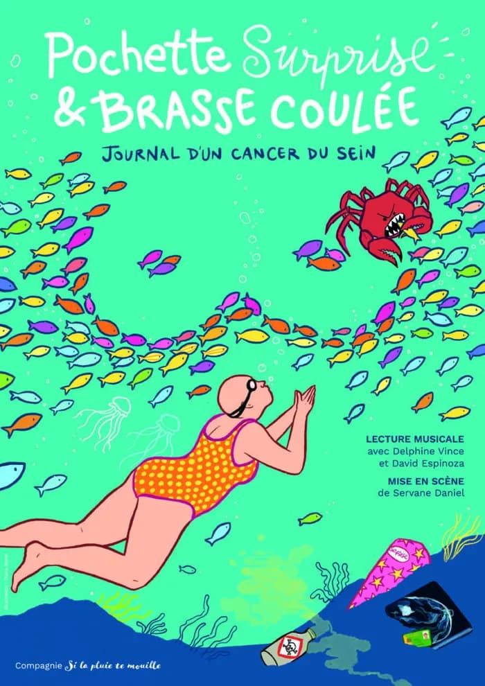 Visuel de l’événement « Pochette surprise et brasse coulée - Journal d'un cancer du sein »