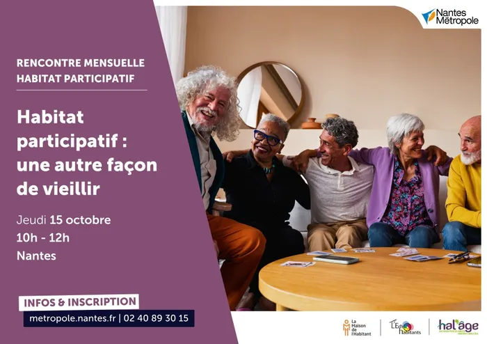 Visuel de l’événement « [Rencontre mensuelle habitat participatif] Habitat participatif, une autre façon de vieillir »