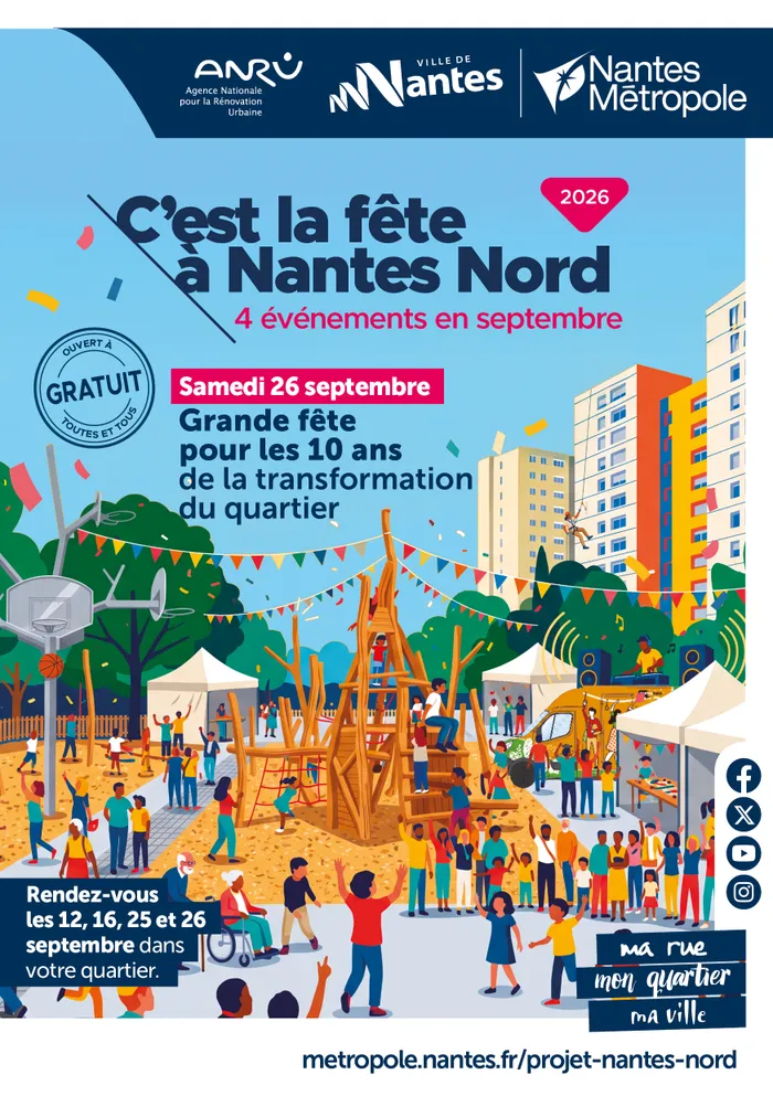 Visuel de l’événement « Une grande fête pour les 10 ans de Nantes Nord »