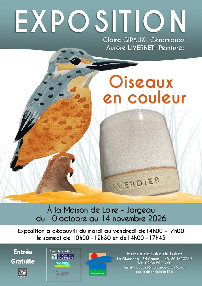 Visuel de l’événement « Exposition de la Maison de Loire : Oiseaux en couleur »