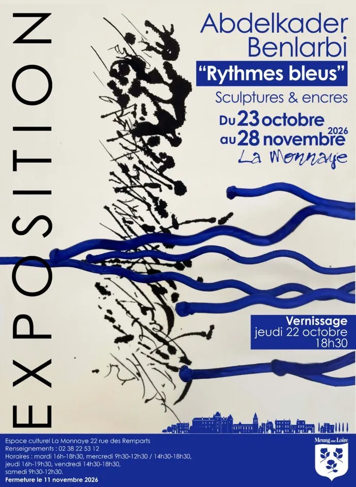 Visuel de l’événement « Exposition : Rythmes Bleus (sculptures et encres) »