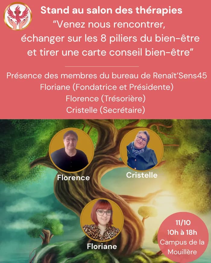 Visuel de l’événement « Salon des thérapies du bien-être à Orléans organisé par l'association ATIKA »