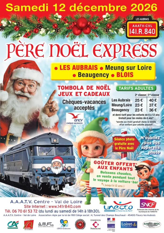 Visuel de l’événement « Train du Père Noël 2026 »