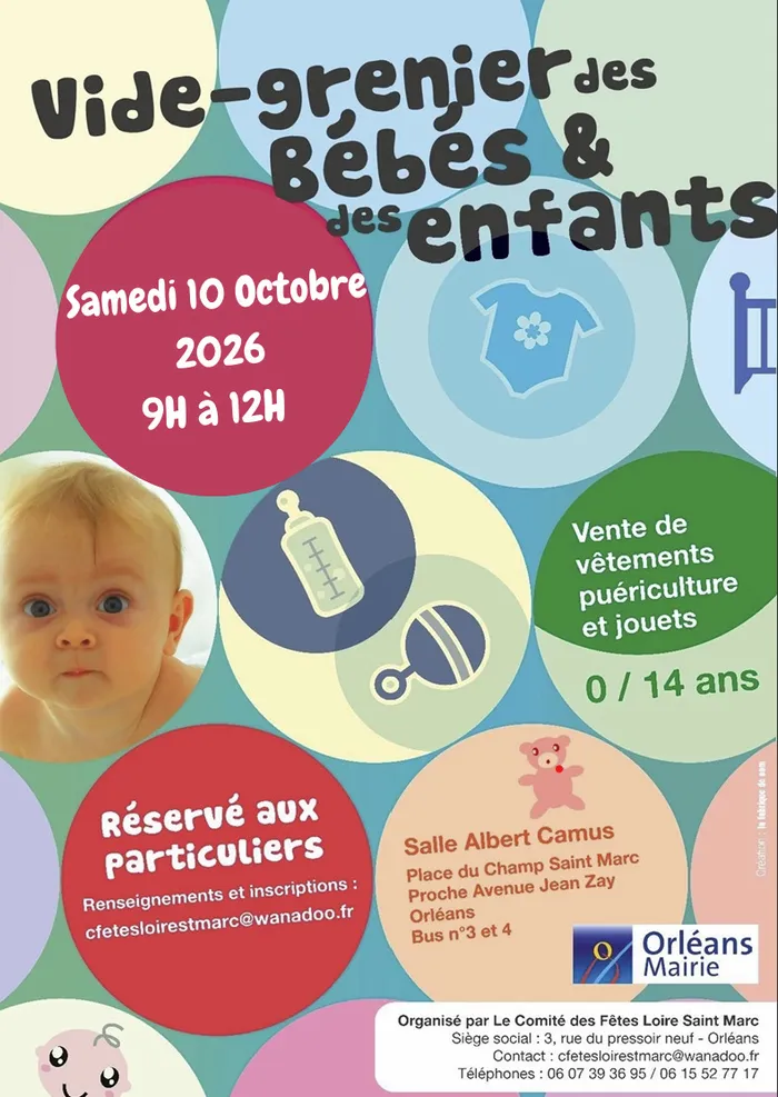 Visuel de l’événement « Vide-grenier des bébés et enfants - Automne »