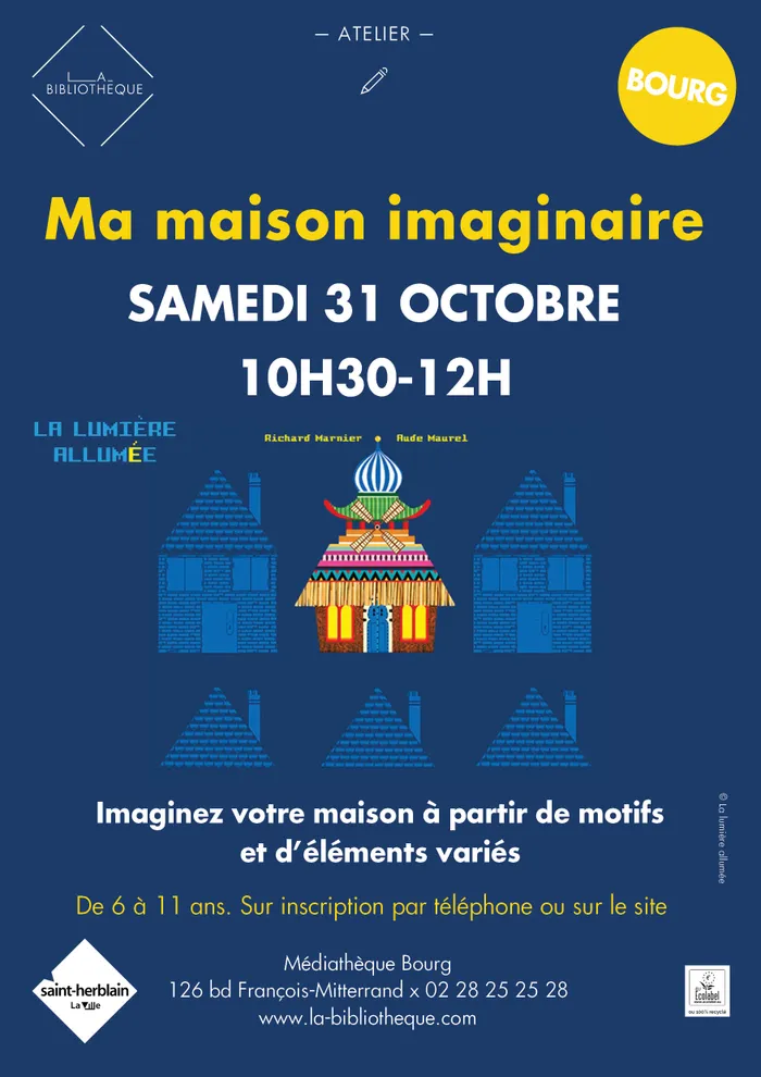 Visuel de l’événement « Atelier ma maison imaginaire »