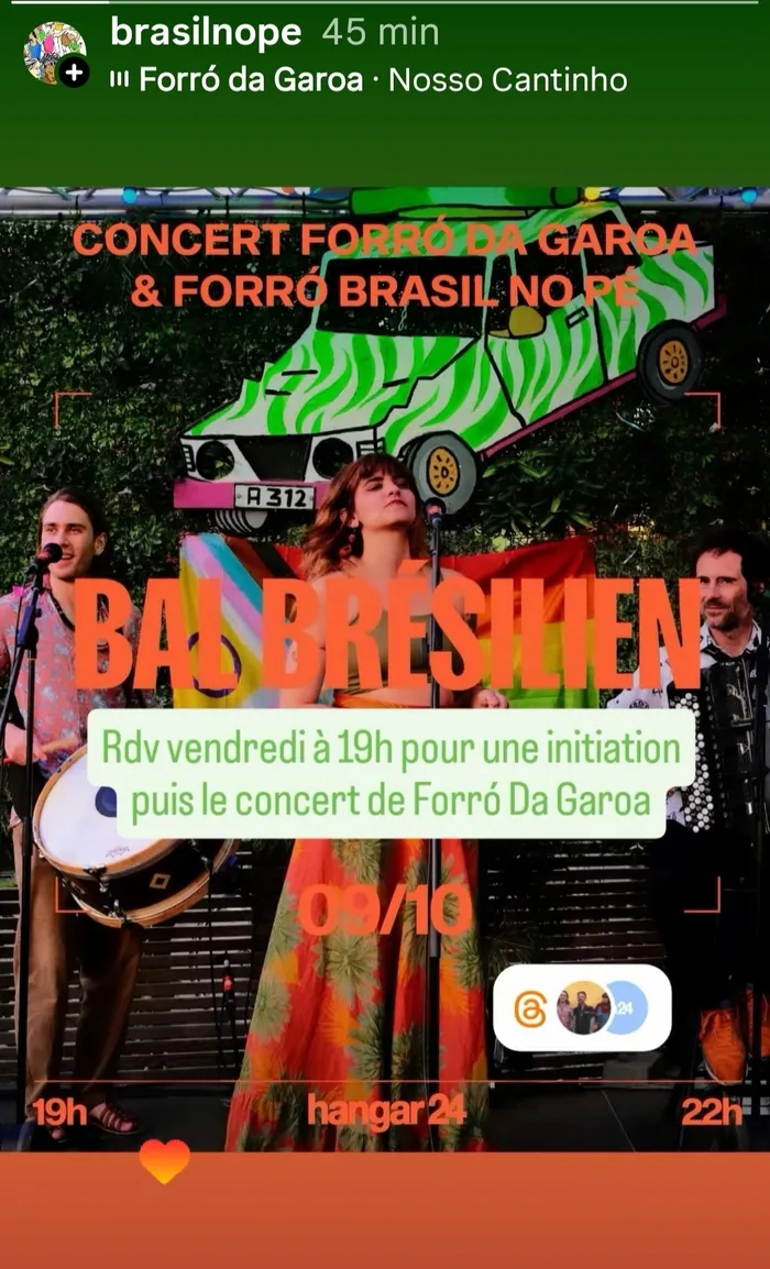 Visuel de l’événement « Concert et bal Forro au Hangar 24 »