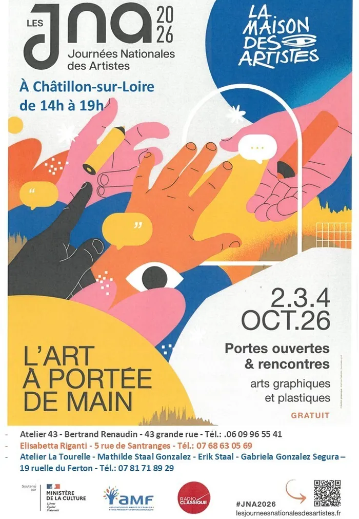 Visuel de l’événement « Les Journées Nationales des Artistes - L'Art à portée de main »