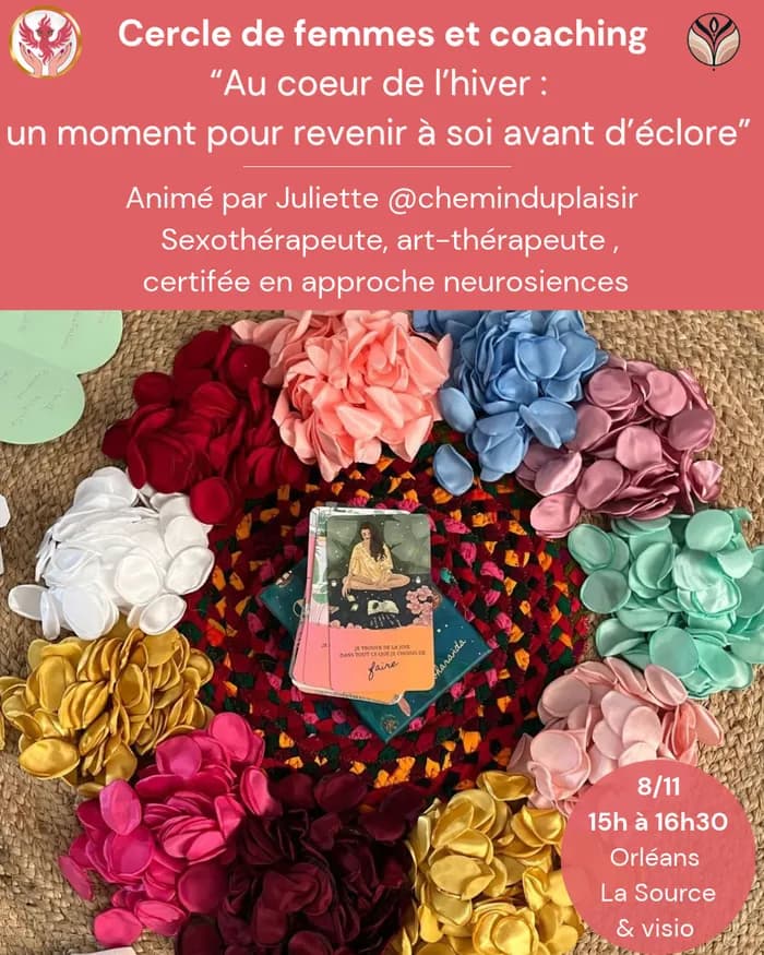 Visuel de l’événement « Cercle de femmes et coaching “Au coeur de l’hiver : un moment pour revenir à soi avant d’éclore” »