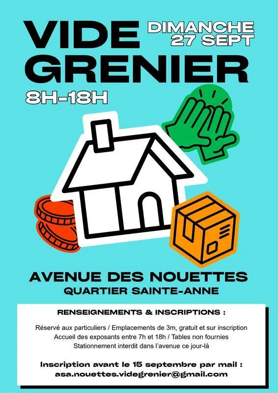 Visuel de l’événement « Vide-grenier avenue des Nouettes »