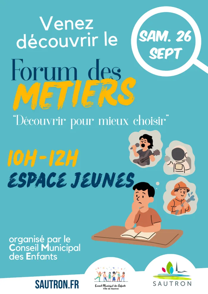 Visuel de l’événement « « Que veux-tu faire plus tard ? » : les enfants du CME répondent avec un forum des métiers ! »