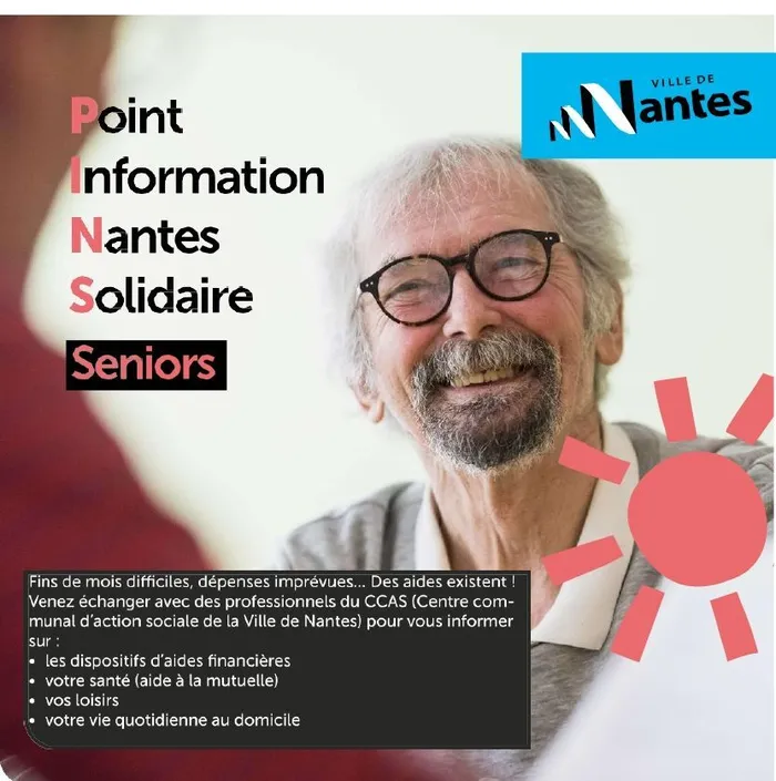 Visuel de l’événement « PINS Seniors (Point Information Nantes Solidaire Seniors) »
