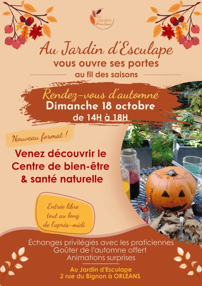 Visuel de l’événement « RENDEZ VOUS D'AUTOMNE AU JARDIN D'ESCULAPE »