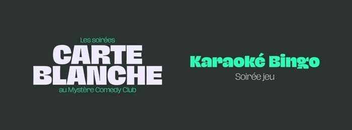 Visuel de l’événement « Carte Blanche - Bingo-Karaoké »