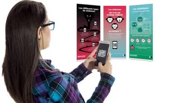 Visuel de l’événement « Exposition " Fais pas genre et les Cyberviolences" de Résonantes »
