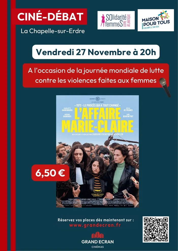 Visuel de l’événement « Soirée ciné-débat – L'Affaire Marie-Claire »