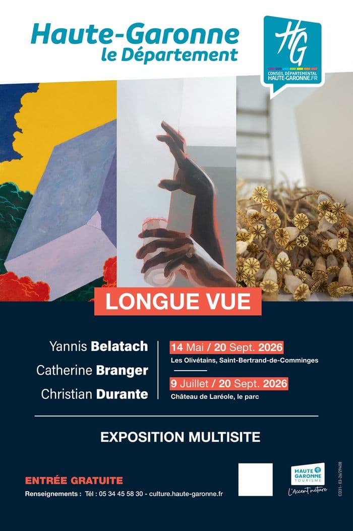 Visuel de l’événement « Exposition "Longue-vue" - Yannis Belatach, Catherine Branger et Christian Durante »