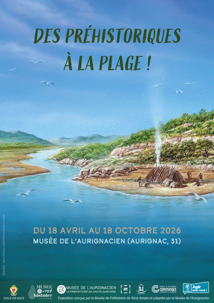 Visuel de l’événement « Exposition temporaire " Des préhistoriques à la plage ! " »