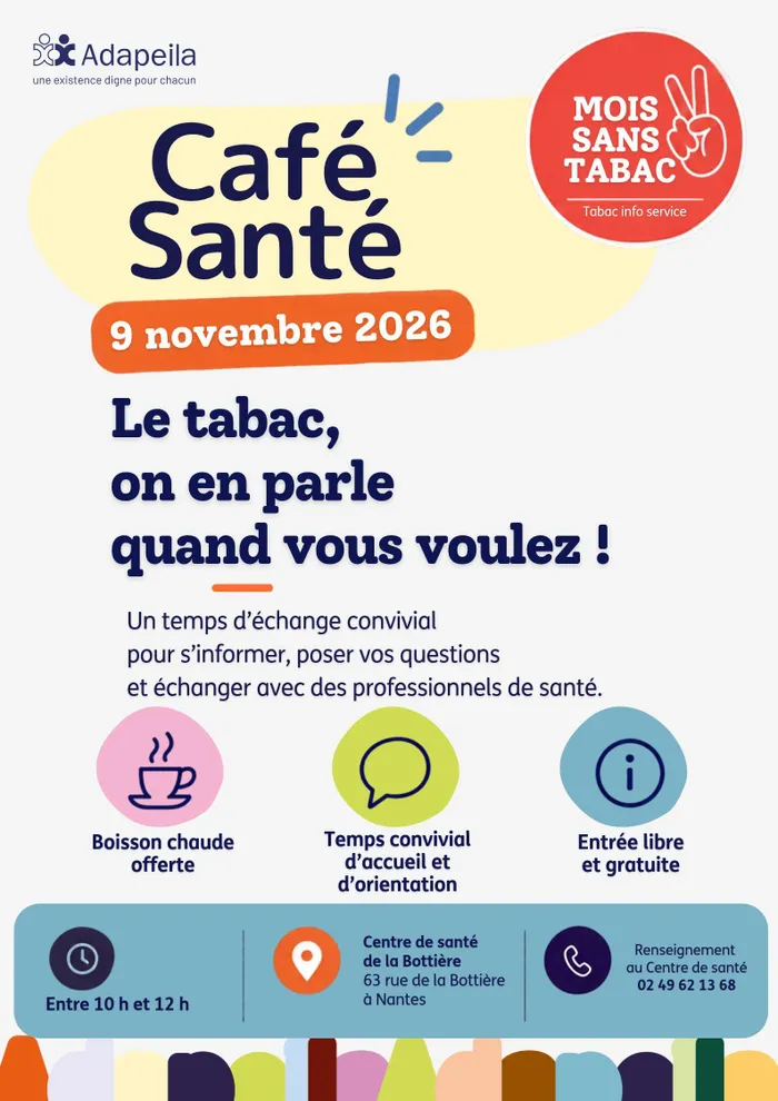 Visuel de l’événement « Café Santé : un temps d'échange autour de la santé »