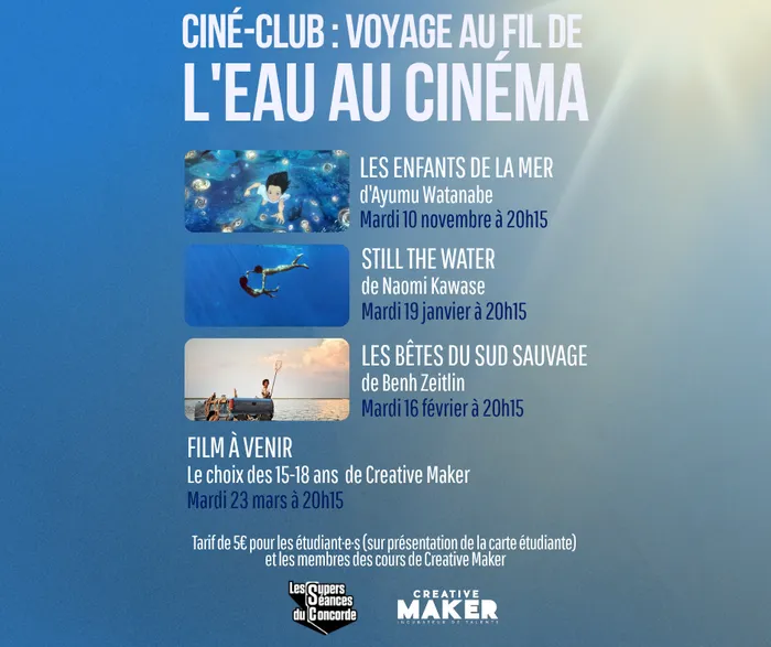 Visuel de l’événement « Le ciné club de Creative Maker animé par les 15 - 18 ans »