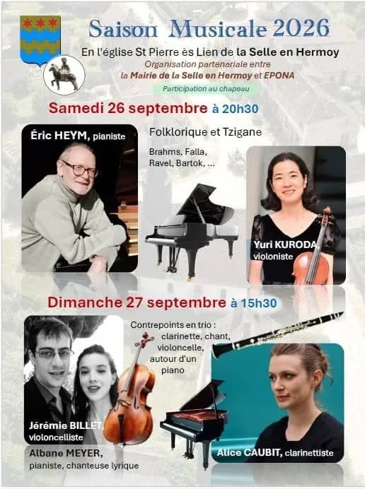 Visuel de l’événement « Saison musicale 2026 »