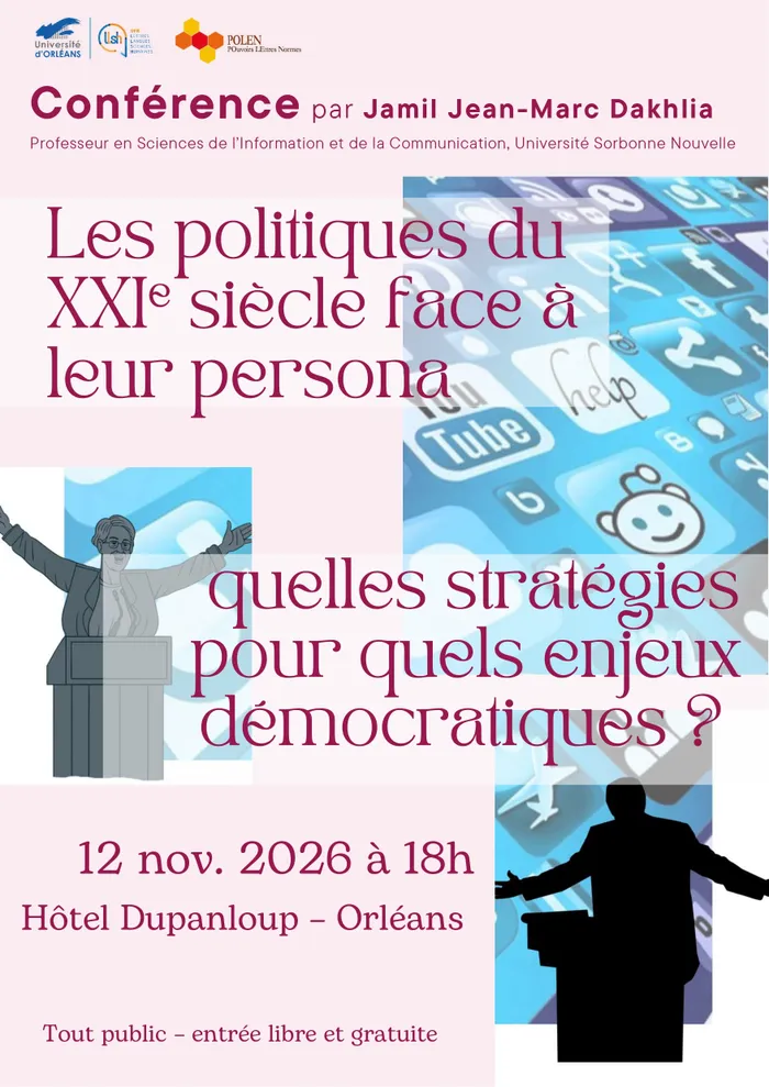 Visuel de l’événement « Conférence ouverte à toutes et tous : Les politiques du XXIe siècle face à leur persona – quelles stratégies pour quels enjeux politiques? »