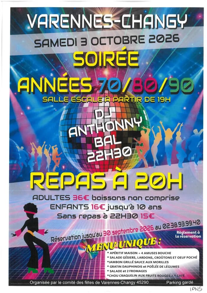 Visuel de l’événement « Soirée années 70-90 »