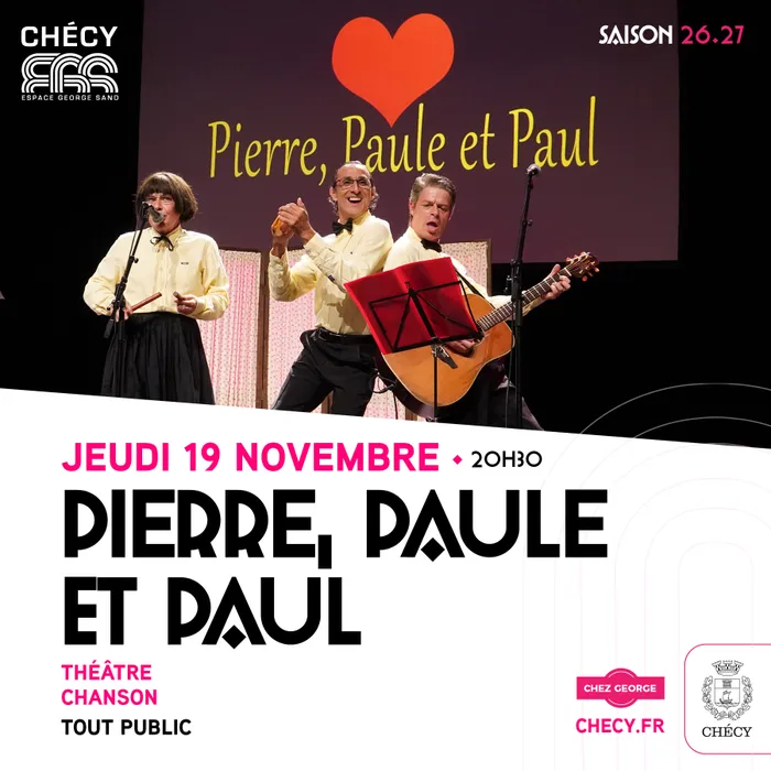 Visuel de l’événement « PIERRE, PAULE et PAUL - SAISON CULTURELLE 26/27 »