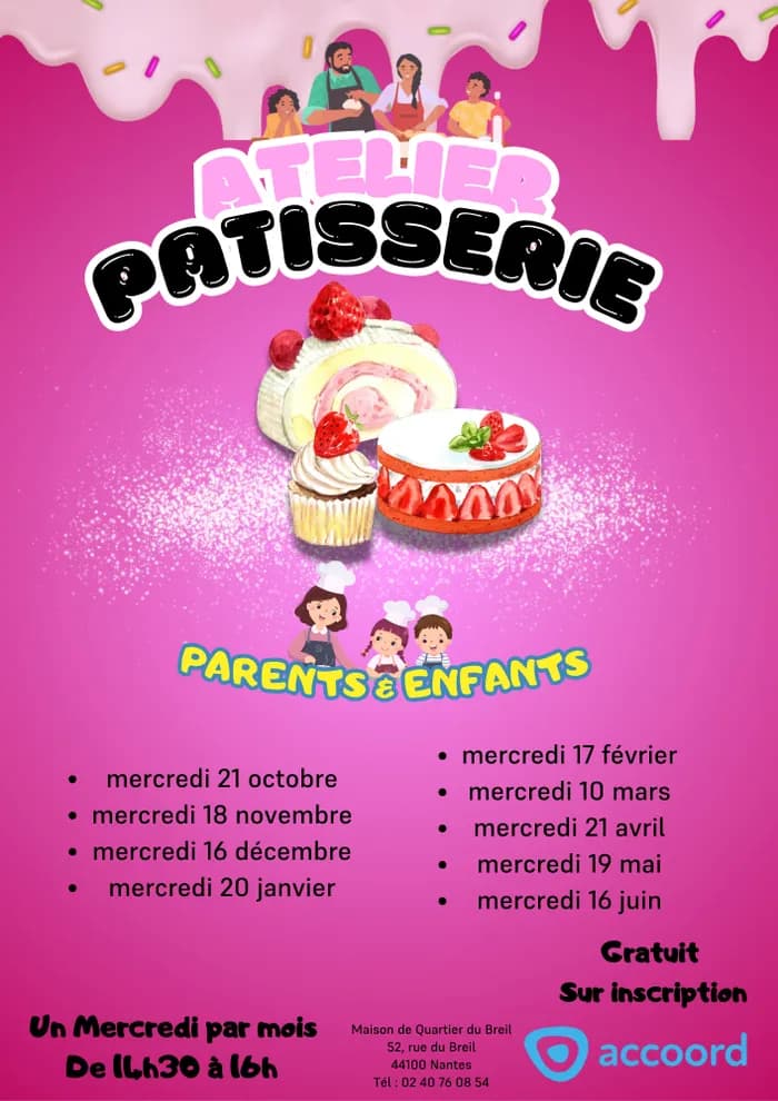 Visuel de l’événement « Atelier Patisserie »
