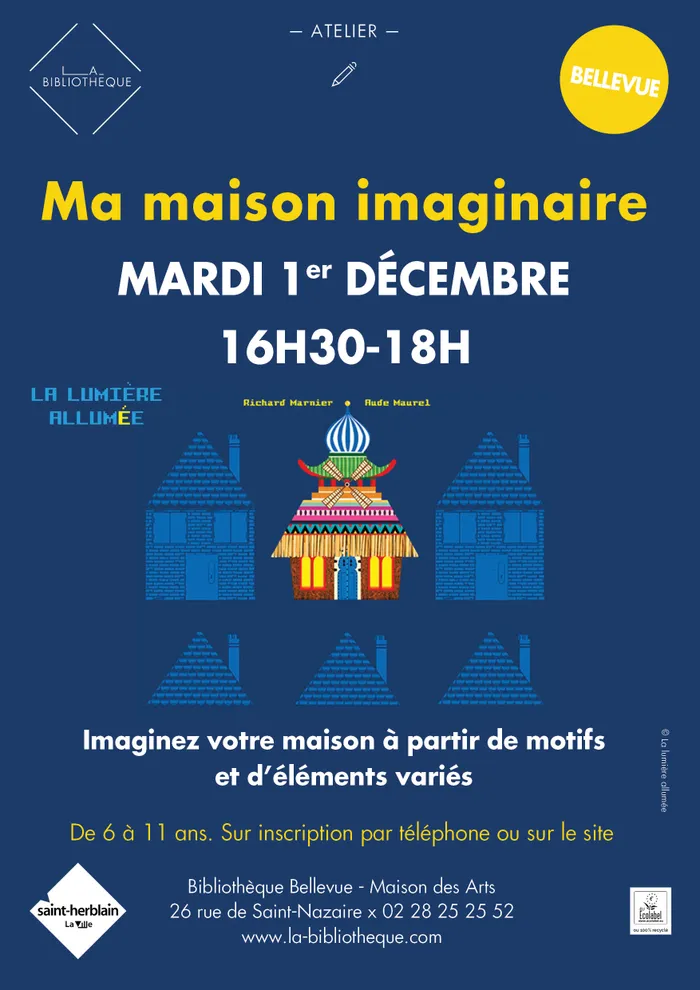 Visuel de l’événement « Atelier ma maison imaginaire »
