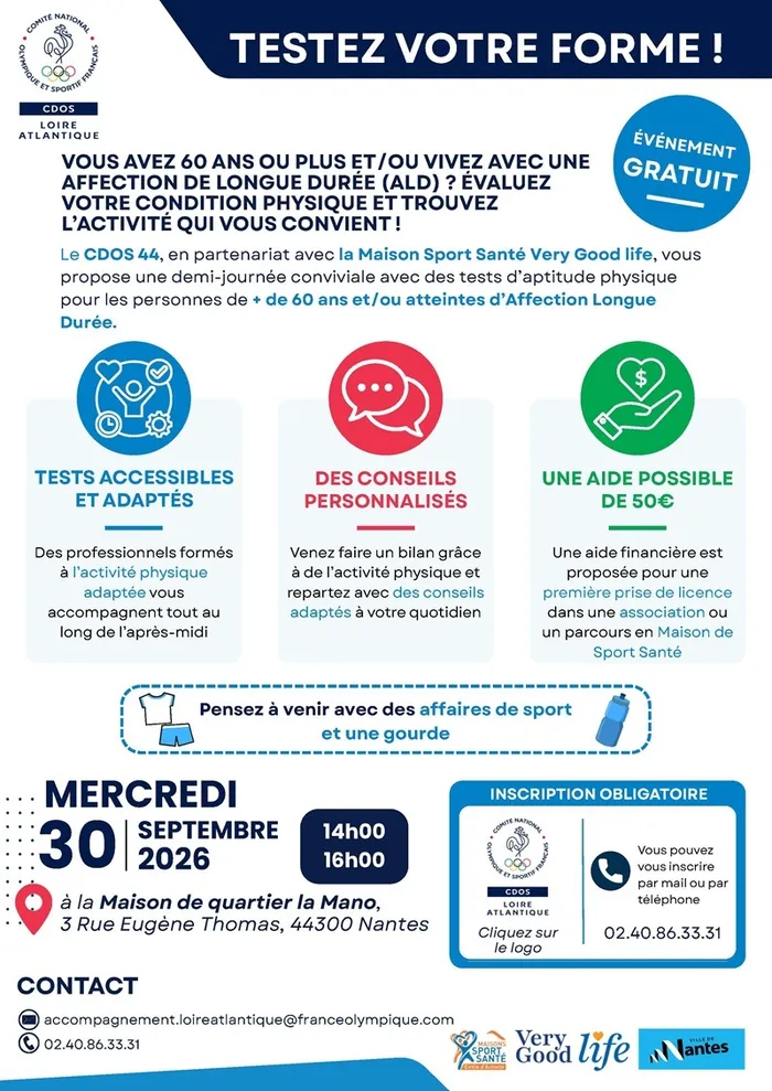 Visuel de l’événement « Sport seniors : testez votre forme ! »
