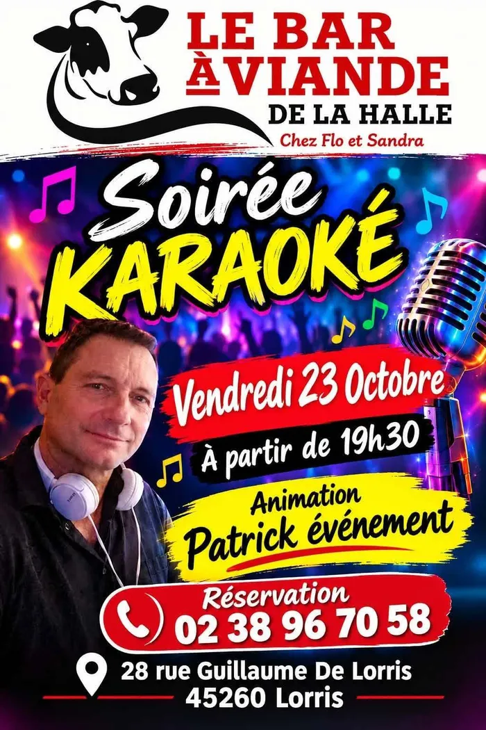 Visuel de l’événement « Soirée karaoké- Le Bar à viande »