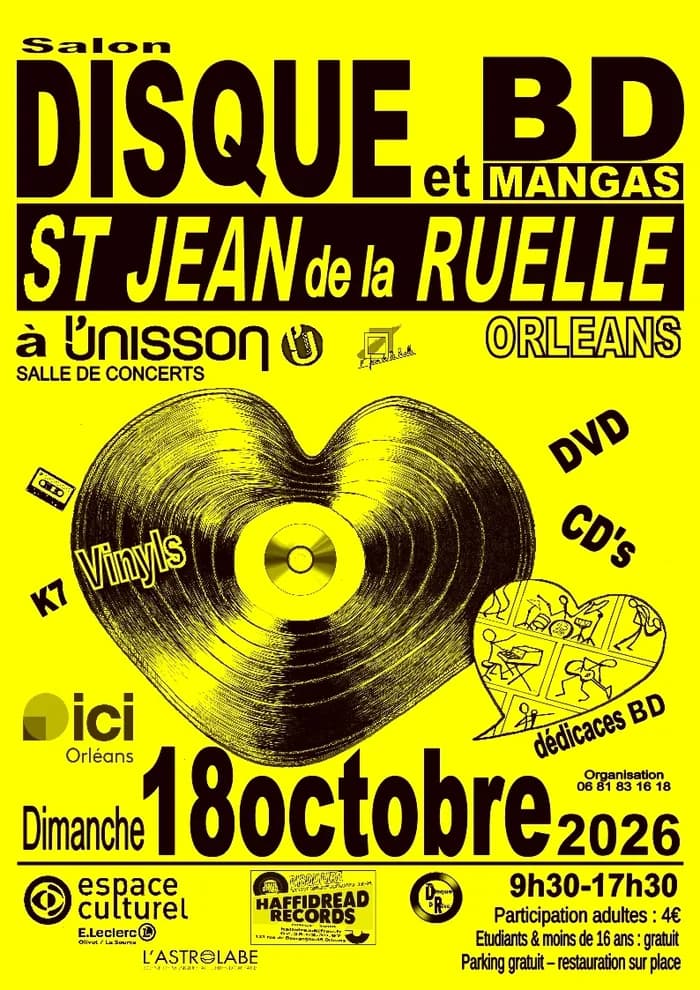 Visuel de l’événement « salon disques et BD St jean de la ruelle »