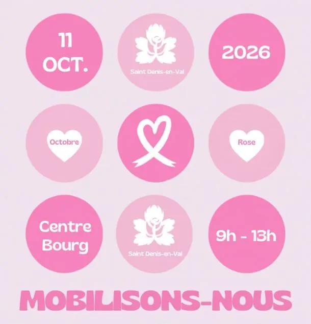 Visuel de l’événement « Octobre Rose à Saint-Denis-en-Val »
