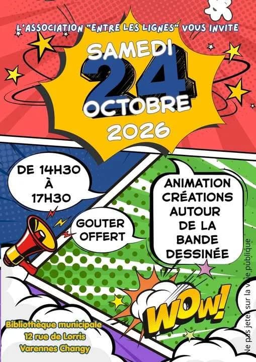 Visuel de l’événement « Animation création autour de la BD »