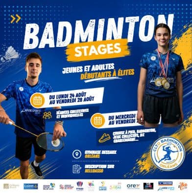 Visuel de l’événement « 🏸 Nos stages d'été sont de retour !☀️ »
