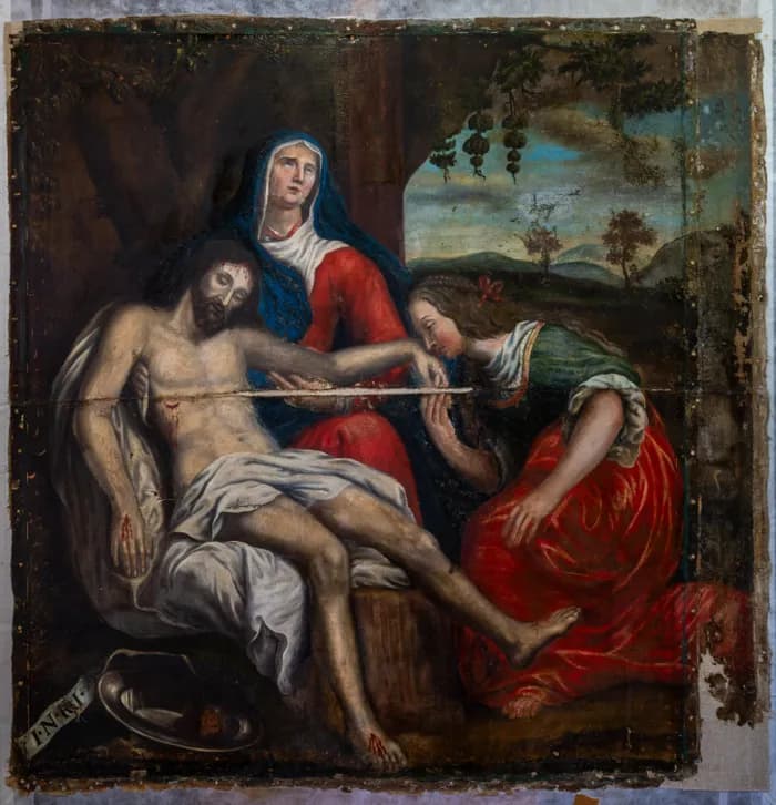 Visuel de l’événement « La Déploration, tableau du XVIIIe siècle d'après Anton van Dyck, de retour à Montreuil-le-Henri après restauration »