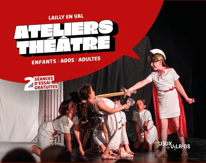 Visuel de l’événement « Ateliers théâtre enfants, ados et adultes »