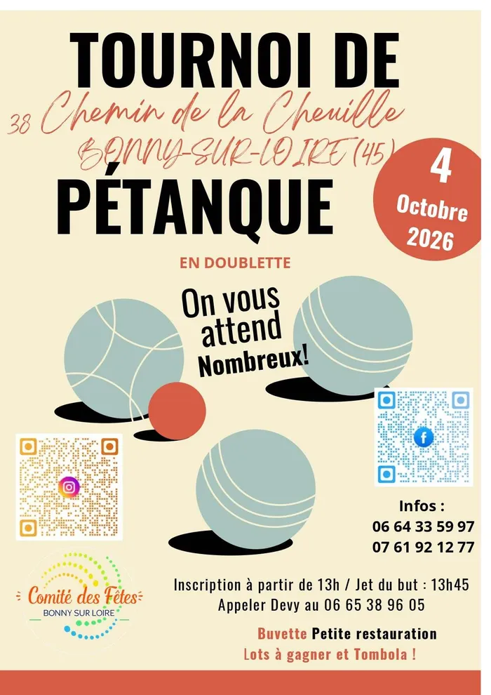 Visuel de l’événement « Tournoi de Pétanque »