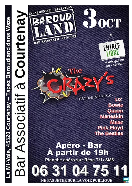 Visuel de l’événement « Concert : The Crazy's »