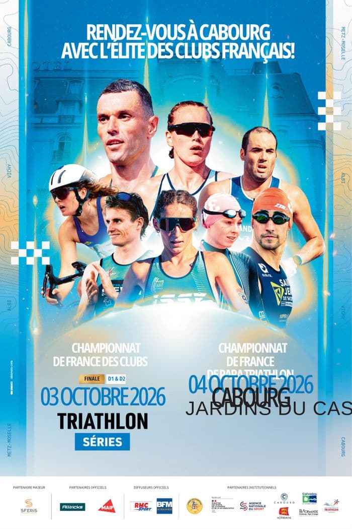 Visuel de l’événement « Cabourg Para & Triathlon Normandie Events »