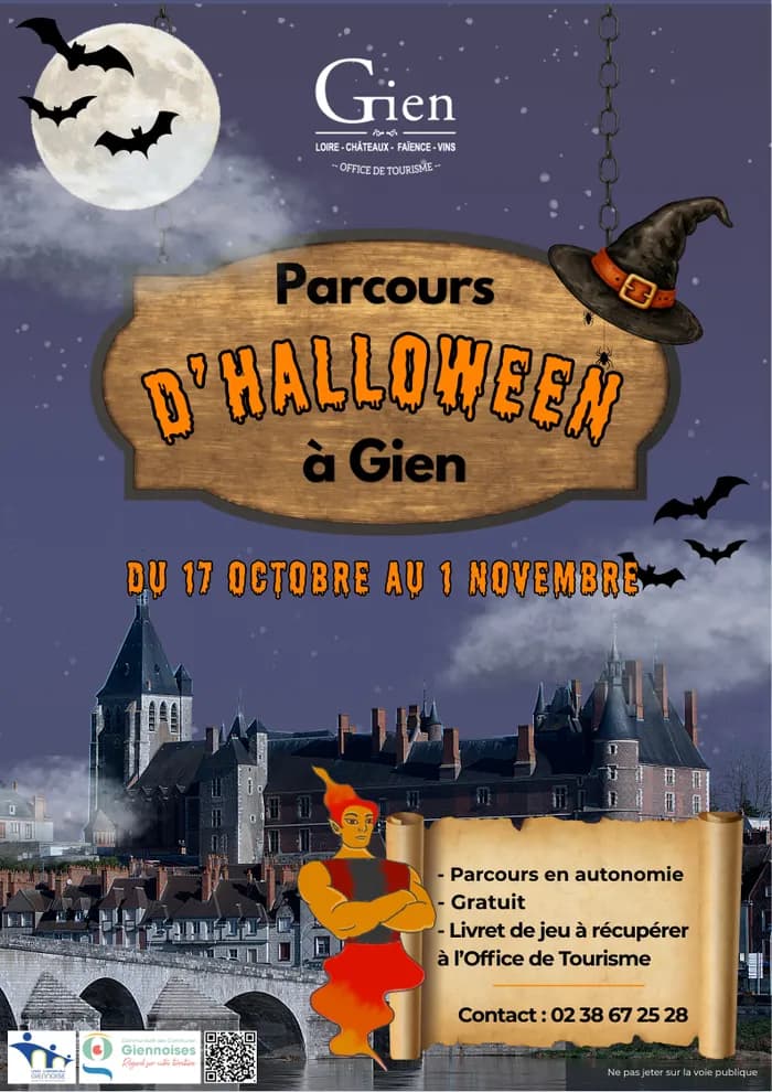 Visuel de l’événement « Le parcours d’Halloween à Gien »