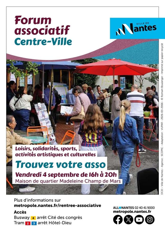 Visuel de l’événement « Forum des associations du quartier Centre-ville »