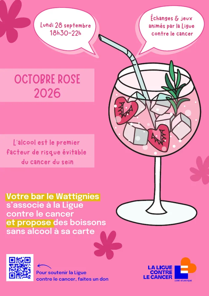 Visuel de l’événement « Soirée de sensibilisation autour d'Octobre Rose »
