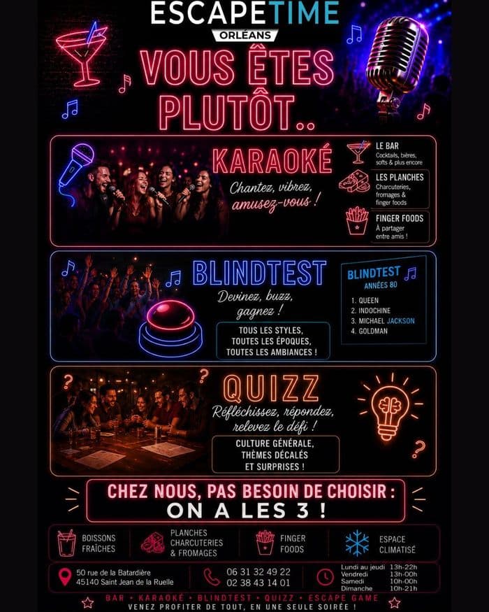 Visuel de l’événement « Karaoké / Blind Test / Quiz »